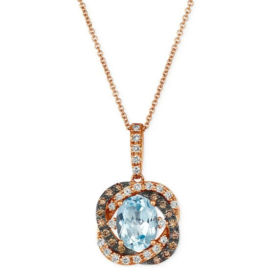 Wholesale 🛒 Le Vian Blue Topaz (1-7/8 Ct. T.w.) & Diamond (3/8 Ct. T.w.) 20 Pendant Necklace In 14k Rose Gold 🧨 3 Wholesale 🛒 Le Vian Blue Topaz (1-7/8 Ct. T.w.) & Diamond (3/8 Ct. T.w.) 20 Pendant Necklace In 14k Rose Gold 🧨