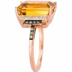 Promo 🔔 Le Vian Cinnamon Citrine (5-3/4 Ct. T.w.) & Diamond (1/4 Ct. T.w.) Statement Ring In 14k Rose Gold ❤️ -Le Vian Shop unnamed file 957