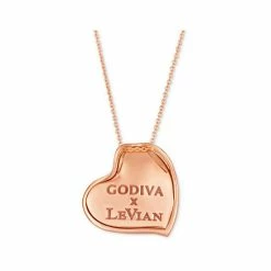 Brand new 🤩 GODIVA X Le Vian® Chocolate Enamel Ganache Heart Pendant Necklace Featuring Chocolate Diamond (1-3/8 Ct. T.w.) & Enamel Pavé In 14k Rose Gold 14k Strawberry Gold Pendant 😉 -Le Vian Shop unnamed file 971