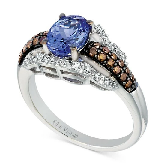 Flash Sale 🧨 Le Vian Chocolatier® Tanzanite (1 Ct. T.w.) And Diamond (3/8 Ct. T.w.) Ring In 14k White Gold 👍 3 Flash Sale 🧨 Le Vian Chocolatier® Tanzanite (1 Ct. T.w.) And Diamond (3/8 Ct. T.w.) Ring In 14k White Gold 👍