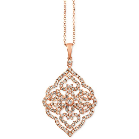 Coupon ⭐ Le Vian Nude Diamond™ Filigree 18 Pendant Necklace (1-1/5 Ct. T.w.) In 14k Rose Gold 🔥 3 Coupon ⭐ Le Vian Nude Diamond™ Filigree 18 Pendant Necklace (1-1/5 Ct. T.w.) In 14k Rose Gold 🔥