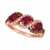Outlet 🎉 Le Vian Passion Ruby (1-1/4 Ct. T.w.), Vanilla Diamonds® (1/5 Ct. T.w.) & Chocolate Diamonds® (1/5 Ct. T.w.) Statement Ring In 14k Rose Gold 🔔 -Le Vian Shop unnamed file 994